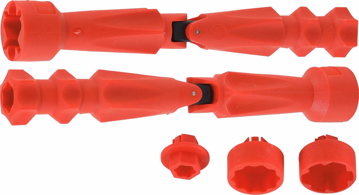 BGS Set di chiavi di montaggio per sedile WC, 4 pezzi - 9599