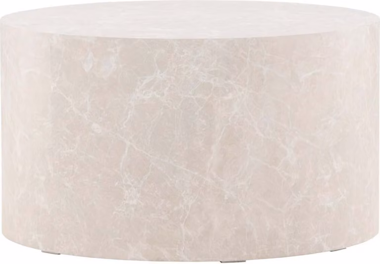 FURNLUX Tavolino York Marble Grey 80cm / Hauptfarbe: Grau / Dimensioni: 80 x 80 x 45 cm