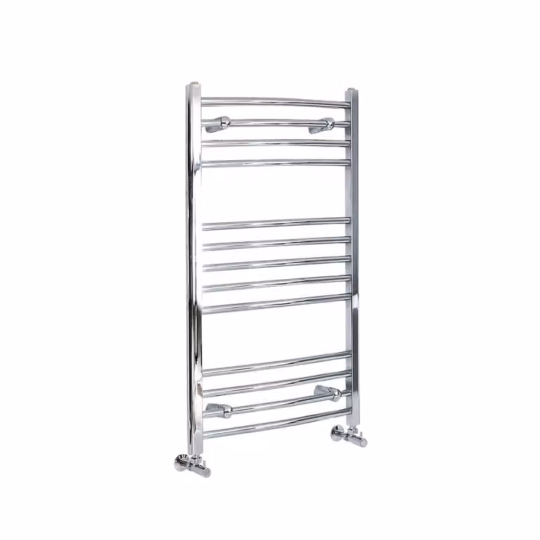 Scaldasalviette di Design Cromato - Termoarredo Bagno Curvo - 260W - Kent