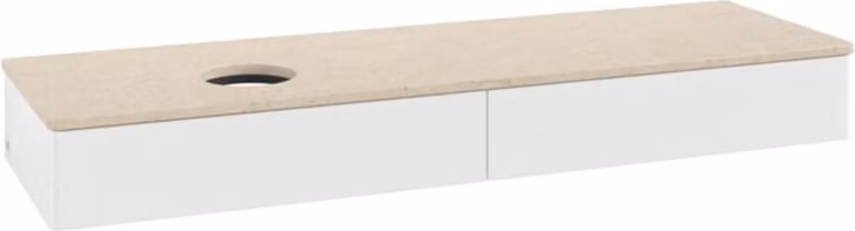 V&B Mobiletto senza struttura frontale - illuminazione Antao 160x50cm, WBP-colore botti., wh. m Lac