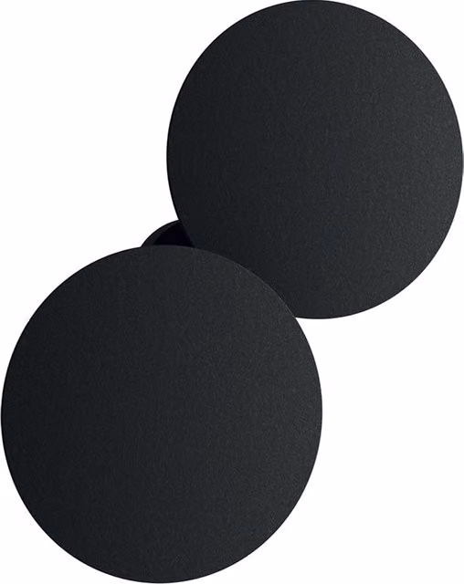 Lodes Puzzle Round Plafoniera e Applique LED Nera Dimmabile in Metallo