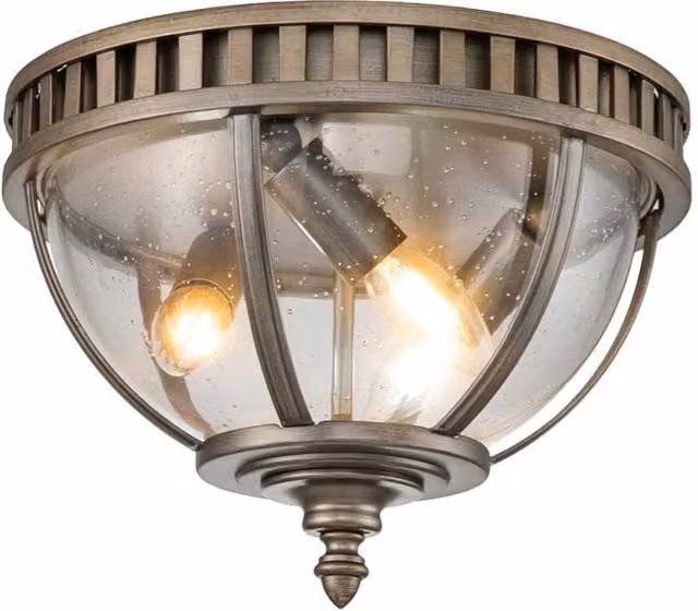 Plafoniera esterna Halleron bronzo ossidato E14 3x40W