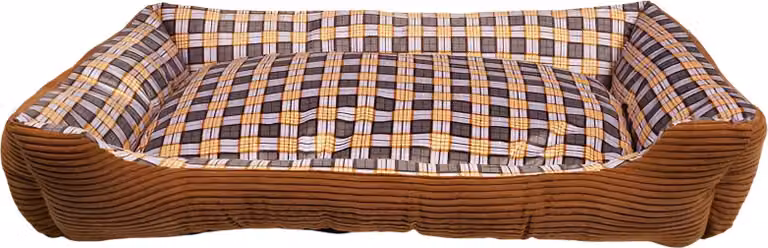 Divano letto morbido per cane 90 x 70 x 20 cm, taglia XL (marrone)