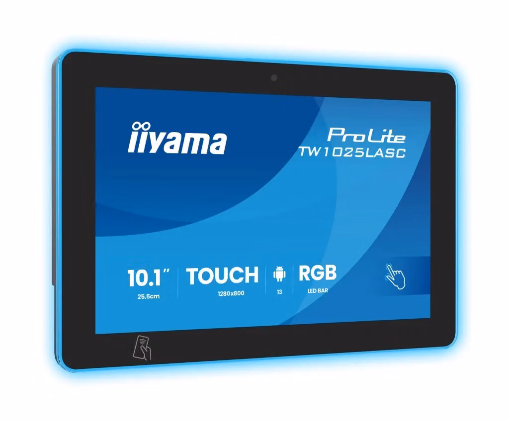 Monitor PC Touch Screen Iiyama Prolite TW1025LASC-B3PNR da 10.1 pollici, Risoluzione 1280 x 800 WXGA, Pannello IPS, Nero – 2