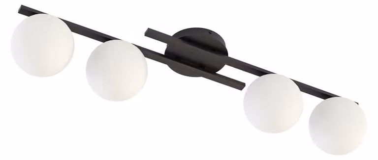 Lampada a sospensione KAIRO bianco e nero 4xE14x15W in metallo, dimensioni: 19x87x20 cm, IP20, Emibig