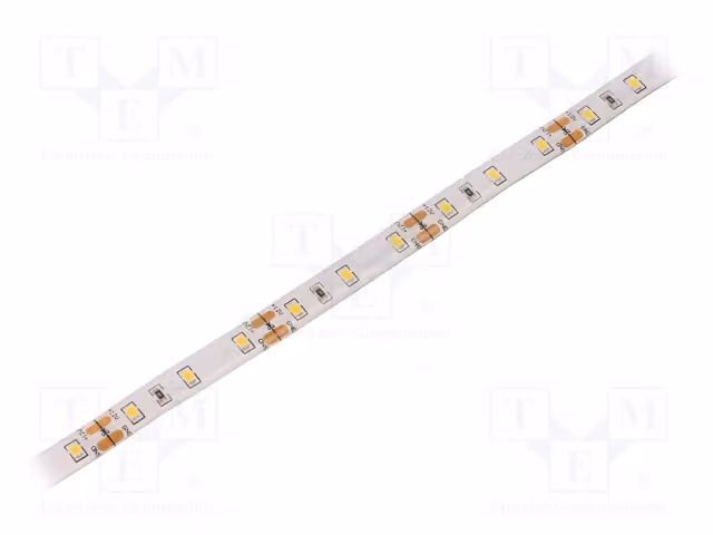 1 striscia LED, tipo B, 60 LED/metro, grado di protezione IP65, 12V, luce calda, chip 2835, larghezza 10mm, 12W/metro, modello HH-S60F010-2835-12, colore bianco caldo