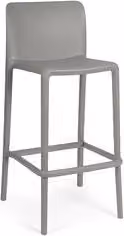 Sgabello moderno in polipropilene CHLORIS Grigio