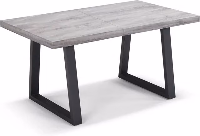Tavolo da pranzo allungabile Cemento 145x85 MADE IN ITALY modello GOYA fino a 195 CM per sala da pranzo, cucina e soggiorno, design moderno con top in melaminico