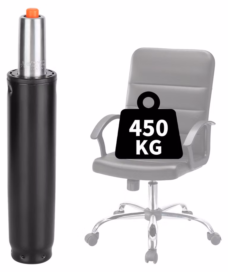 Solidchoice - Cilindro a gas per sedia da ufficio - Capacità di carico 450 kg, regolabile, per un comfort ergonomico ottimale