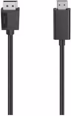 Cavo Hama DisplayPort a HDMI 4K Black Lunghezza: 1,5 m
