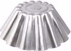 Stampo per budino conico festonato Ottinetti in alluminio argento, Diametro: 15 cm
