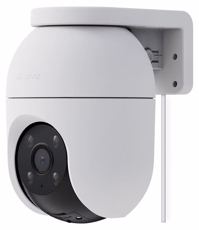 Telecamera di sorveglianza esterna, telecamera di sicurezza Wi-Fi - 4K - Rotazione a 360° - Zoom automatico con tracciamento - Grado di protezione IP65 (resistente all'acqua) - Audio bidirezionale - Obiettivo da 6 mm - Visione notturna a colori