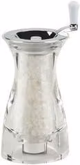 Macina sale Bisetti 911S in vetro trasparente, Altezza: 17,5 cm