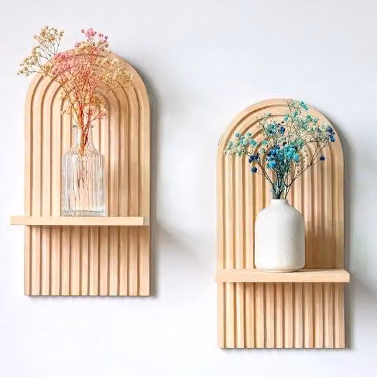 Set di 2 assi da parete in legno "Arcobaleno"