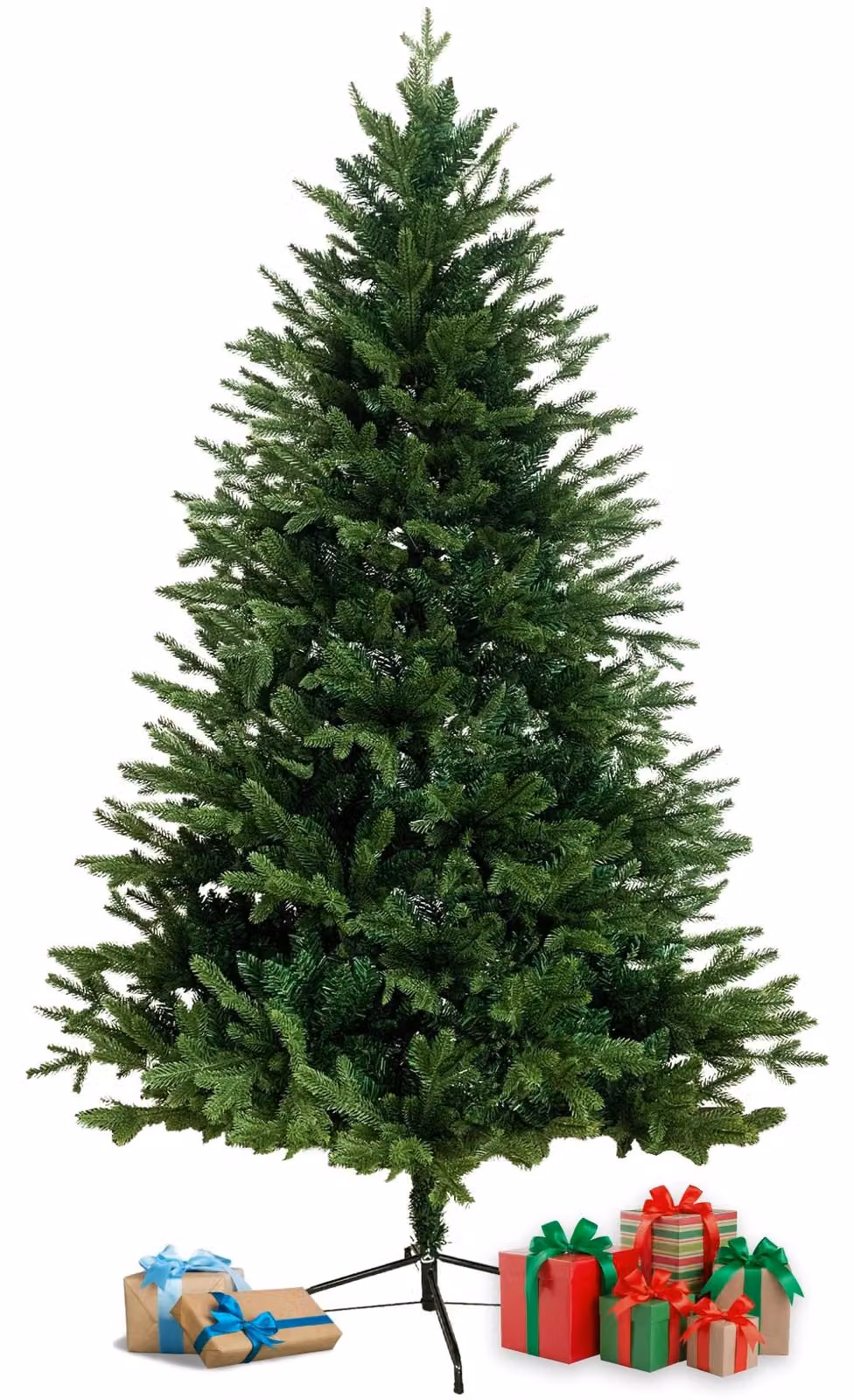 Albero di Natale artificiale, altezza 160 cm - Abete artificiale dal aspetto naturale