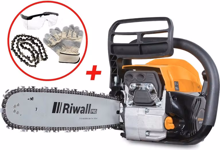 RIWALL PRO Motosega a scoppio RPCS 5140 SET
