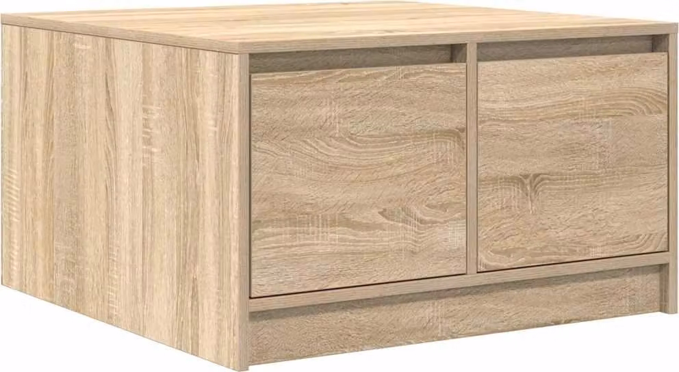 Tavolino da Salotto con Cassetti Rovere Sonoma 70,5x70x40 cm