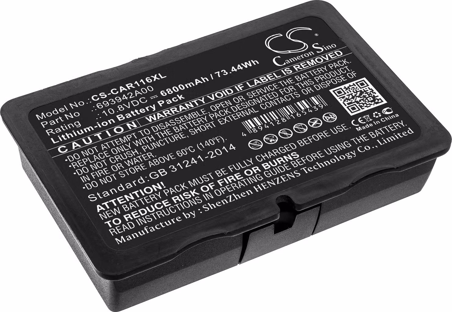 TECHTEK Batteria compatibile con [Chauvin Arnoux] C.A 6116N, C.A 6117 sostituisce 693942A00