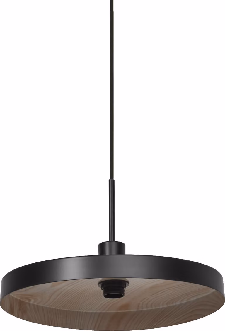 LEDVANCE Decor Piastra Ciondolo E27 Nero Legno Decoro