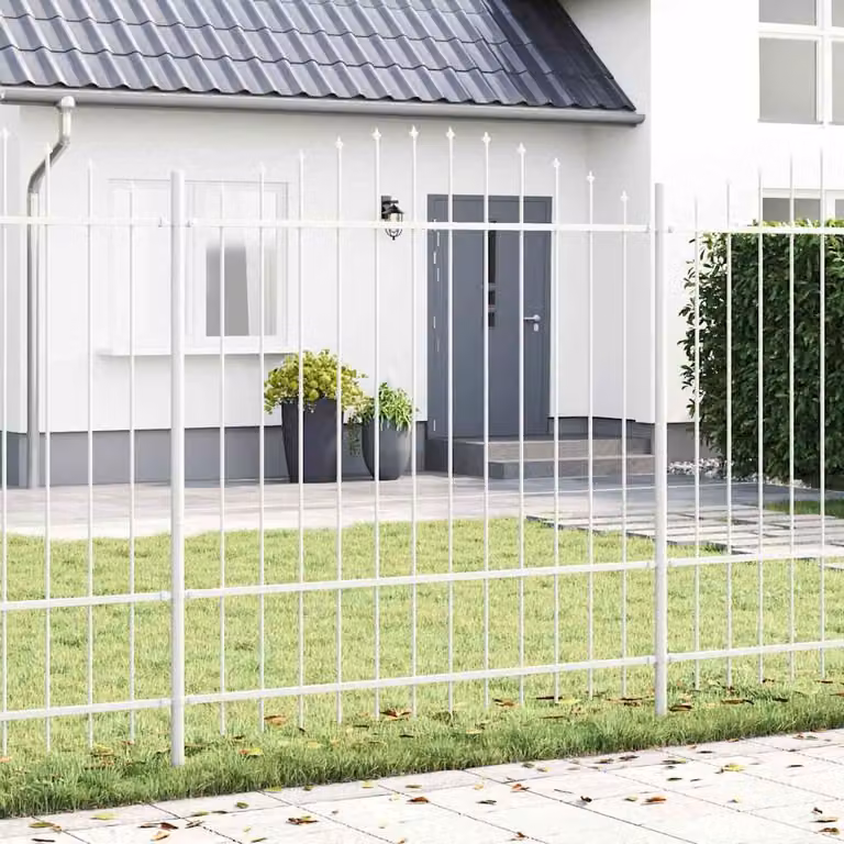 Maison Exclusive - Recinzione per giardino WOERDEN, 6 pezzi, 170 x 215 cm, colore bianco