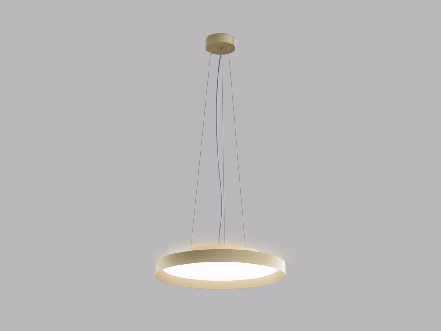 Apparecchio LED a sospensione MOON P/N-Z CRI90 aura dimmerabile, Variante: MOON P/N-Z, Ø 400 mm, 36 W, 2520 lm, oro, 2CCT, DALI