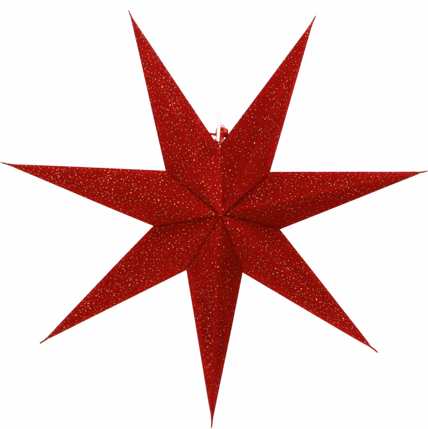 Stella pieghevole di carta illuminata dell'Avvento, stella di Natale 60 cm - Siddharta Red, rosso, stella decorazione finestra