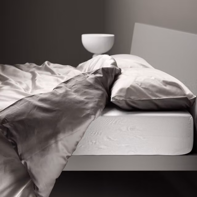 Copripiumino reversibile DaunenStep Oasi Kiss in cotone mako satin grigio L: 135 cm x P: 200 cm – 1
