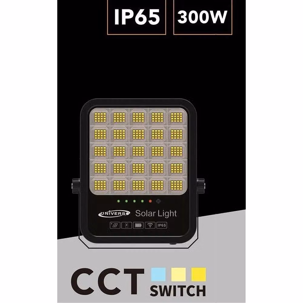 Trade Shop Faro Led Proiettore Solare 300w Ip65 Cct 3in1 Nero con Telecomando e Timer Ry-300w-3c – 2