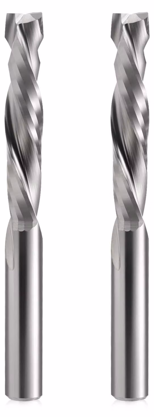 Fresatrice a spirale, movimento verticale, diametro di taglio 8 mm, lunghezza di taglio 42 mm, carburo, per incisione CNC, lavorazione del legno