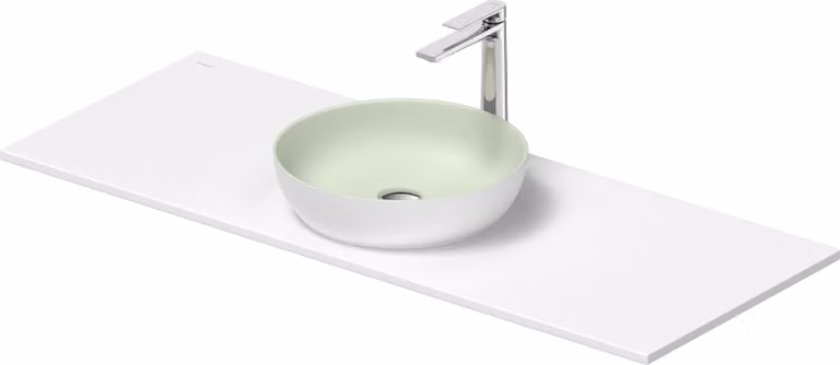 Set de lavabos Duravit Sivida rond avec console 1280x500x123mm, 268015FG00, 268015FG00