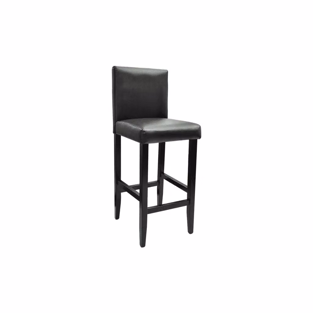 Set di 2 sgabelli da bar vidaXL in similpelle nera con design moderno – 2
