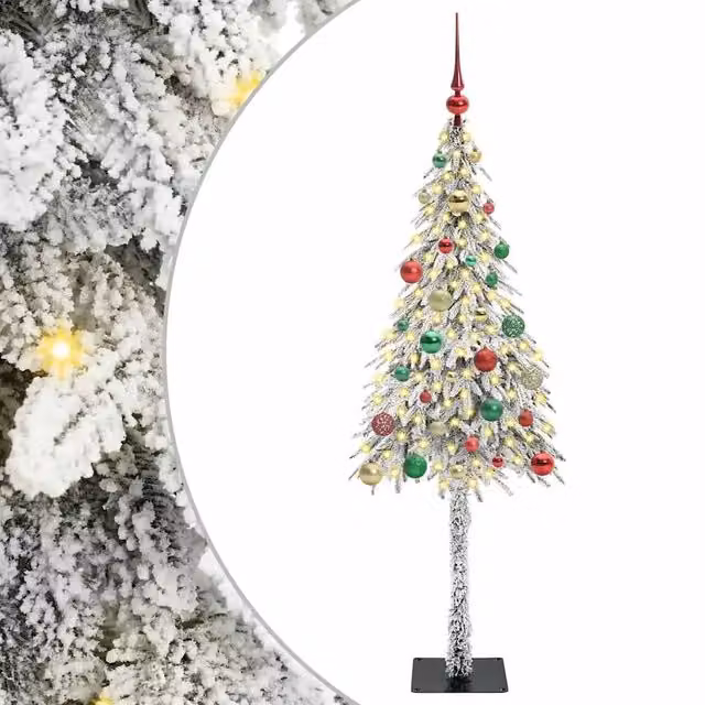 Albero di Natale con 150 LED-Luci decorative natalizie Bianco 150 cm PE e Acciaio 321563