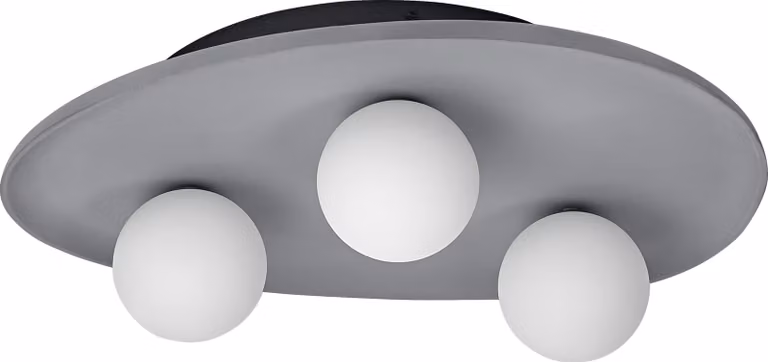 OSRAM Decor Nest plafoniera decorativa in cemento, 3 luci, con base G9 a innesto, IP20, grigio