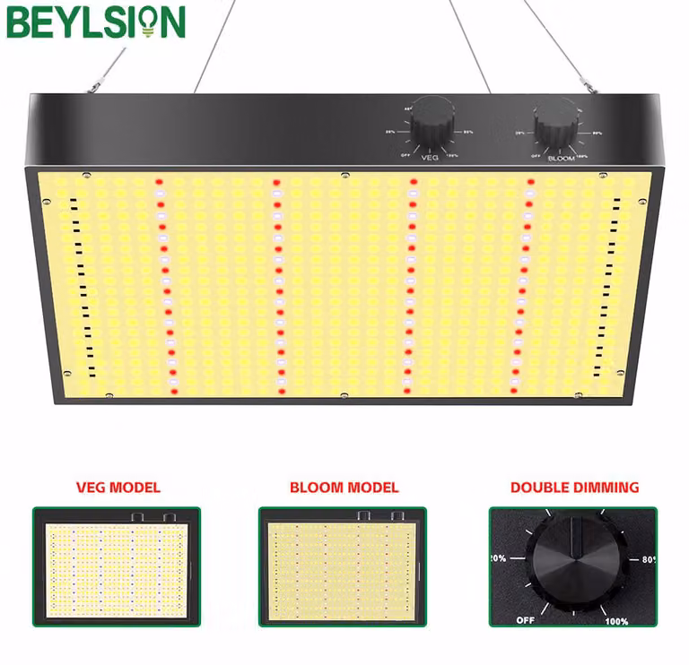 Lampada di coltivazione a LED da 1000 W - Spettro completo, dimmerabile - Alluminio