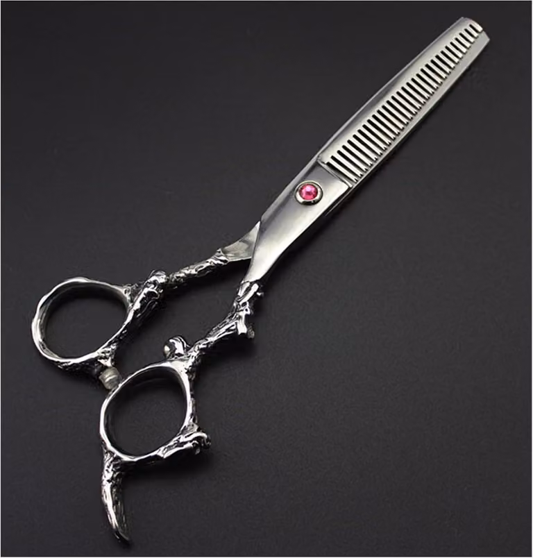 Forbice da 6 pollici per tagliare i capelli, forbice professionale da parrucchiere e forbice smussante