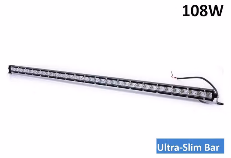 97 cm, 108 W, potente barra LED a fila singola, ultrasottile, lampada alogena/faro, 12 V/24 V per auto, ATV, Jeep, 4x4, fuoristrada