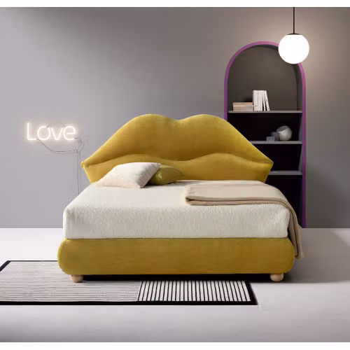 Letto matrimoniale imbottito Diaspro Nefi Italia