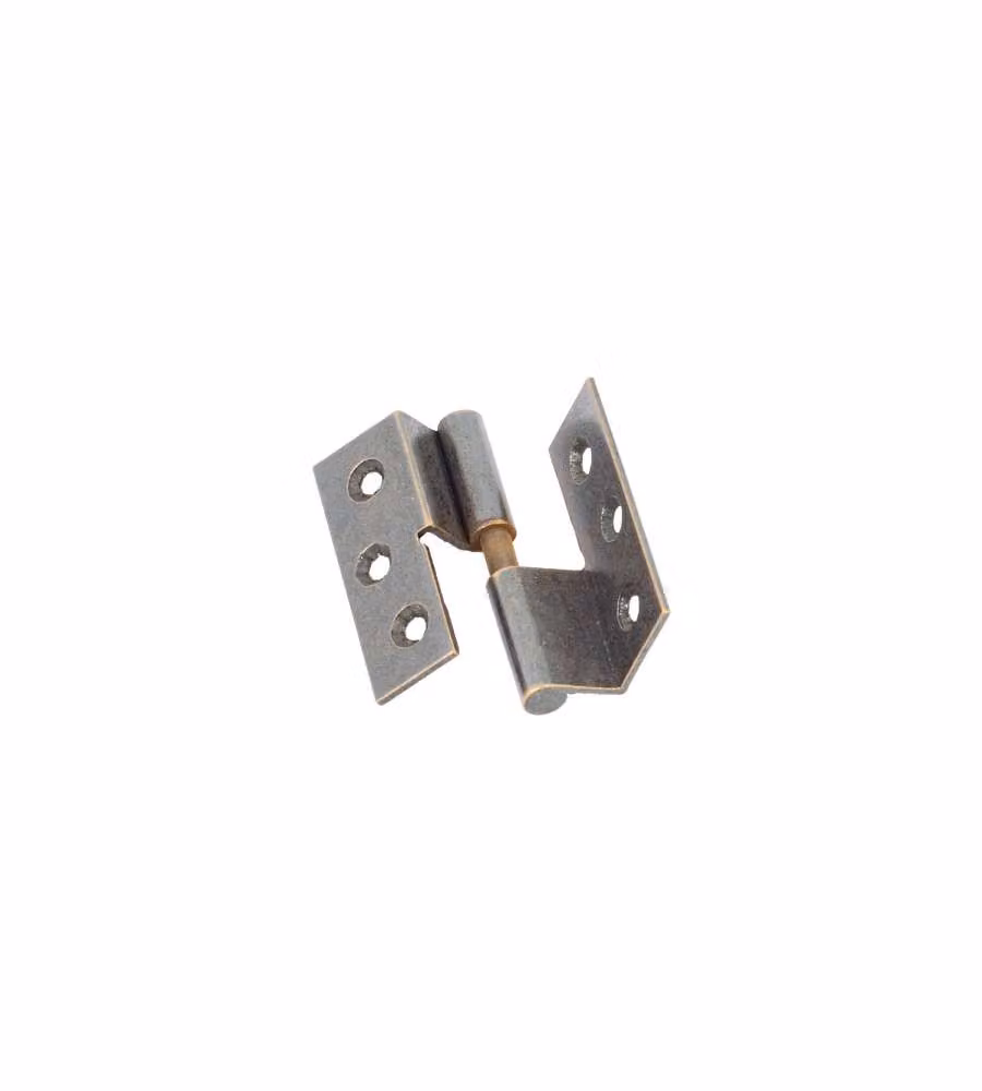 Cerniere Con Collo Lisce Ottone Bronzato Mm.40X40 Destra