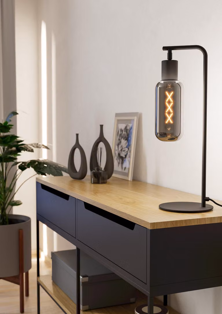Lampada da tavolo Eglo 901007 MAIONE E27 4 W nero