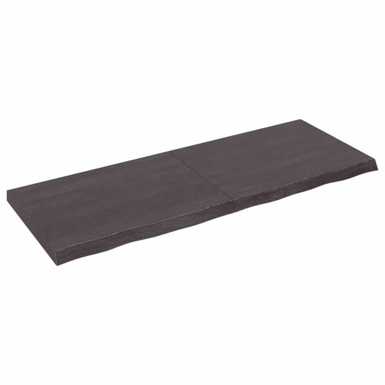 Piano Bagno Marrone Scuro 160x60x(2-6)cm Legno Trattato
