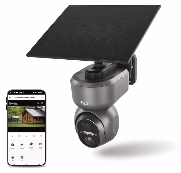 Telecamera rotante per esterni EMOS GoSmart IP-6000 OWL con 4G/LTE, grigio, H4058