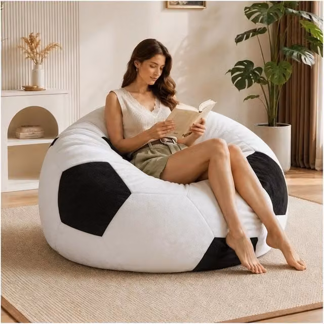 Divano Sacco Relax Minimal in Tessuto Multicolore per Adulti e Adolescenti