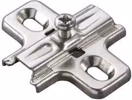 Salice Basetta Fissa per Cerniere B2V3H09 600 in Acciaio Inox Argento Confezione da 600 Pezzi