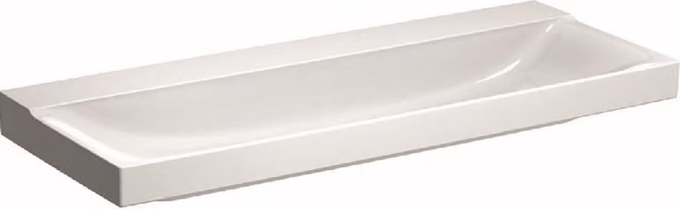 Geberit Xeno 2 lavabo sans trou pour robinet, sans trop-plein, 120x48 cm blanc avec KeraTect, 500552011, 500.552.01.1, 500.552.01.1