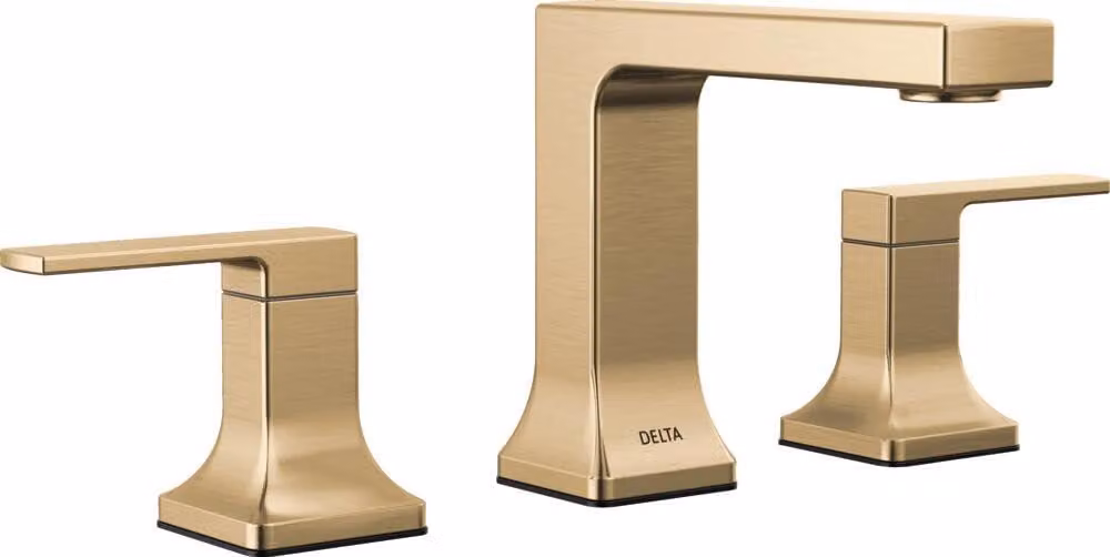 Vela per doccia, modello a 3 fori, con 2 maniglie, finitura bronzo champagne, sistema pop-up