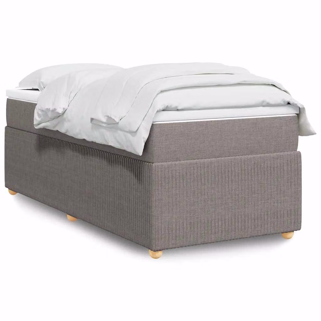 vidaXL Giroletto a Molle Ibrido con Materasso in Tessuto, L/P/H: 90 x 190 cm