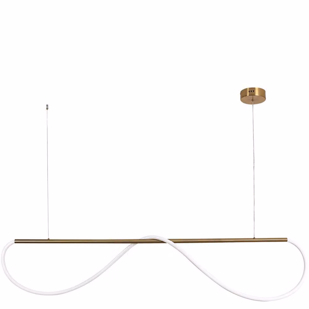 Lampada da soffitto a LED Meleca 36W Da 2700 a 6000K 3400 lm metallo bianco-oro Dimensioni: 150x160x8 cm IP20 Light Prestige