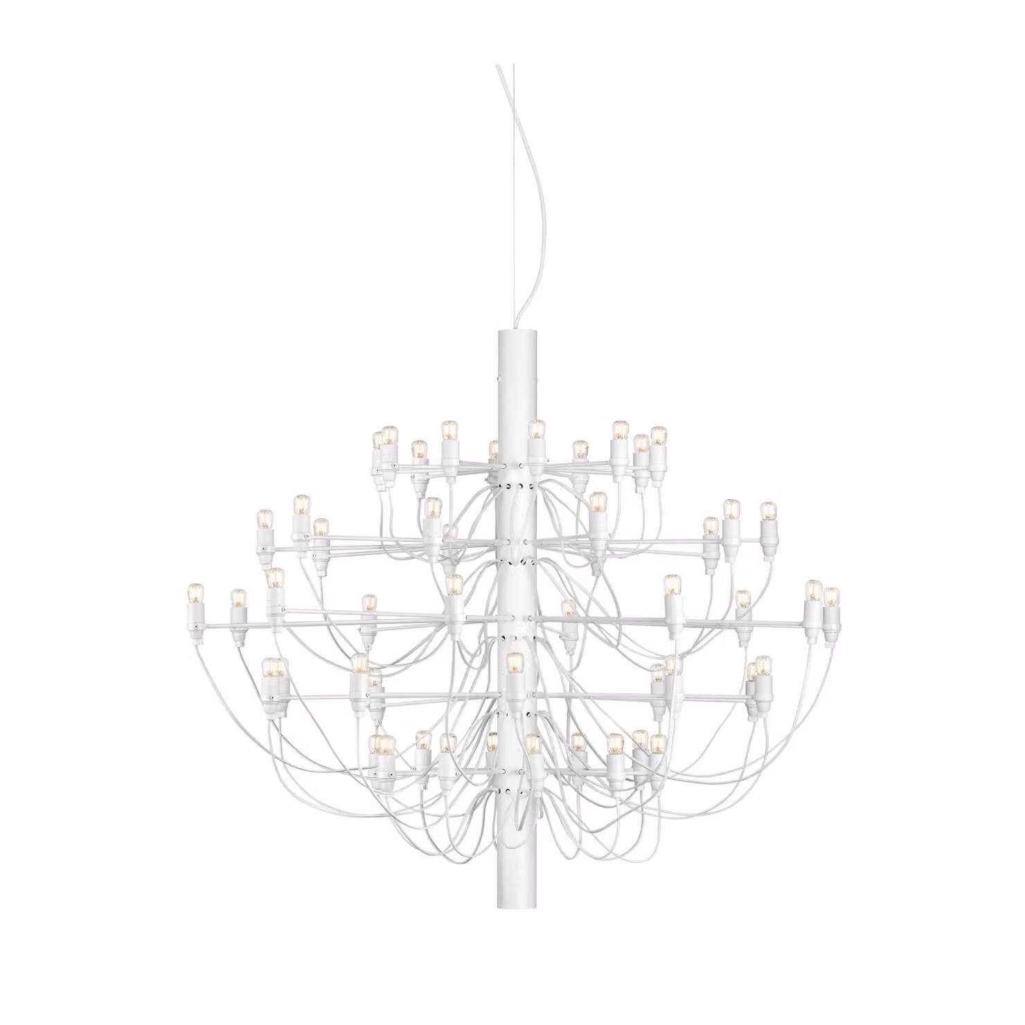 Flos - 2097/50 (clear bulbs) - Lampada a sospensione - Bianco Opaco