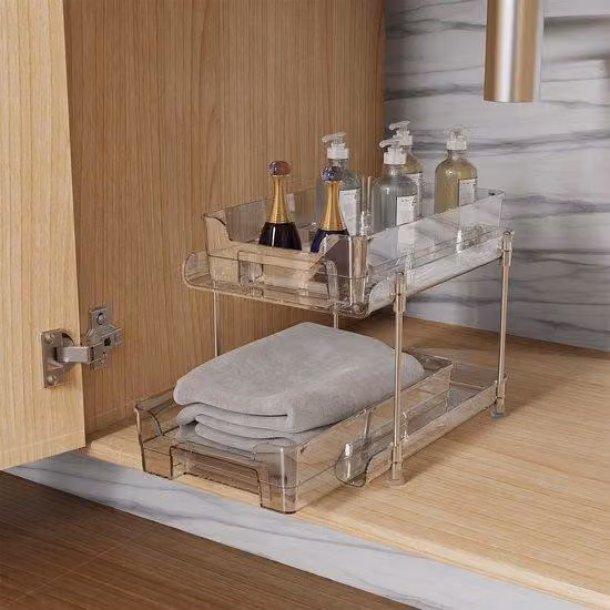 Organizzatori per cucina e bagno, trasparenti, per cucina, bagno, rivestimenti per vasca, sala da pranzo