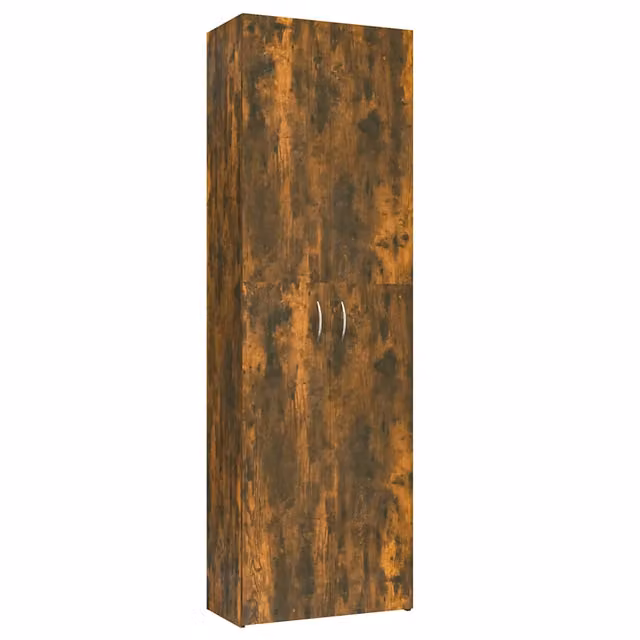 Armadio per Ufficio Rovere Fumo 60x32x190 cm Legno Multistrato CFW3778945